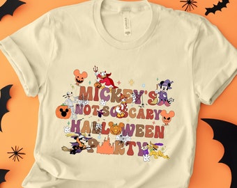 Mickey's niet zo eng Halloween Party Shirts, Halloween Mickey & Friends Shirt, Disney Halloween Shirt, Disney World Halloween shirt