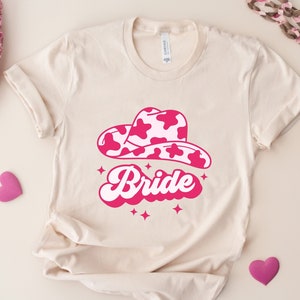 Cowgirl Bride Shirt, Rodeo Bachelorette Tee, Western Bridal Party T-shirts, Team Bride Shirt, My Last Rodeo Shirt, Let’s Get Rowdy T-Shirt