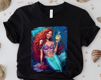 The Little Mermaid Shirt, Black Girl Magic Shirt, Black Queen Shirt, The Little Mermaid Live Action, Disneyland Shirt
