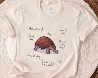 He aquí camisa de tortuga perro, camisa de Elden, camisa de jugador, camisa de las tierras entre unisex, camisa de videojuego