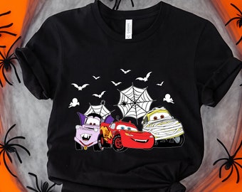Camisa de Halloween Lightning McQueen, camisa de Halloween de Disney Cars, camisa de Halloween de Disneyland, camisa McQueen, camisa de Disney