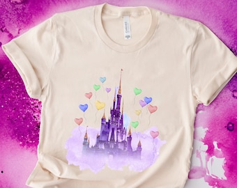 Koszulka Disney Watercolor Castle, Koszulka Disney Balloon, Koszulka Disney Castle, Koszulka Disneyland, Koszulka Magic Kingdom, Koszulka Disney Castle
