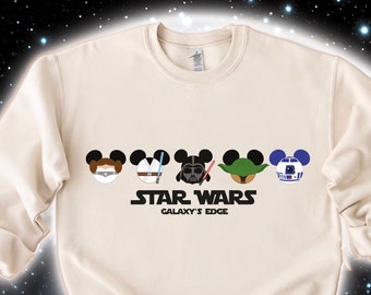 Disney Galaxy's Edge Sweatshirt, Star Wars Shirt, Star War Character, Star Wars Shirt, Disney Star Wars Hoodie
