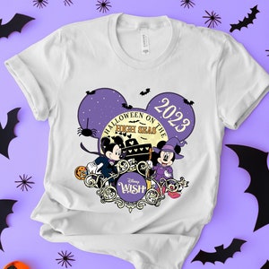 Disney Halloween on the high seas 2023 shirt, Disney cruise line Halloween shirt, Mickey & friends shirt, Family cruise shirt