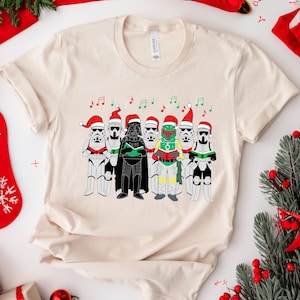 Darth Vader Stormtrooper Christmas shirt, Star Wars Disneyland Christmas Shirt, Cute Starwars Characters, Disneyland Xmas Shirt