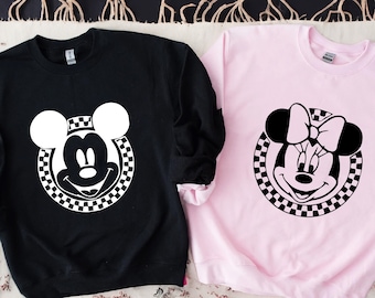 Bluza z kapturem dla par Mickey Minnie, pasująca koszulka Disney, koszulka Disney Trip, koszulka dla dzieci Disney, rodzina Disneyworld, bluza z kapturem Disney Family