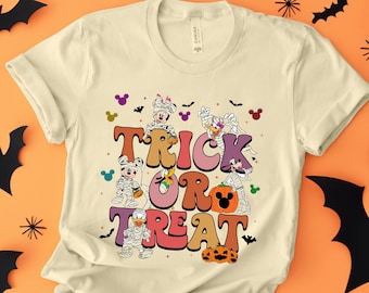Disneyland Halloween Süßes Oder Saures Shirt, Mickey And Minnie Halloween Shirt, Süßes Oder Saures, Mickey und Freunde Halloween Shirts