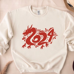 Year Of The Dragon Sweatshirt, Chinese New Year Sweatshirt, Chinese Dragon Sweater, Lunar New Year 2024 New Year Gift