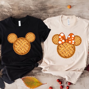 Disney Thanksgiving Couple Shirt, Mickey Minnie Pie Shirt, Disney Thanksgiving couple shirts, Happy Thanksgiving, Pie Disney Autumn Tee
