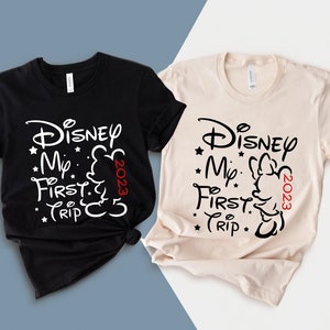 Disney My First Trip 2023 Shirt, Disney Familie Shirt, Disneyland Shirt, Mickey und Minnie Shirt, passendes Disney Shirt, individuelles Disney Shirt