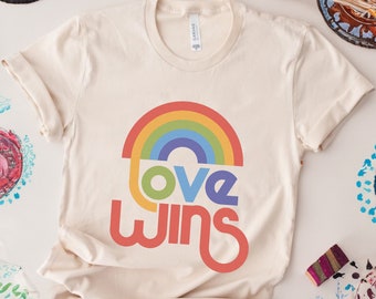 Love Wins Shirt, Rainbow Pride Shirt, Love Wins Shirt, LGBT Shirt, Pride  Tee, Love is Love Shirt, Love Wins T-Shirt, Equality