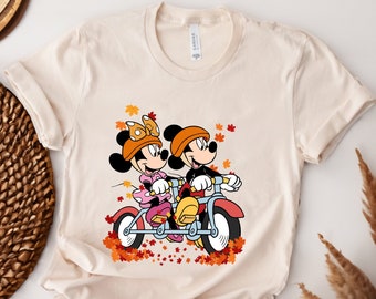 Mickey Minnie Fall Shirt, Fall Disney Shirt, Mickey Autumn Tee, Disney Thanksgiving Shirt, Disney Fall T-shirt, Pumpkin Sweatshirt