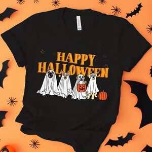 Happy Halloween Dog Shirt, Halloween Ghost Dog Shirt, Spooky Season Ghost Shirt, Ghost Dog Shirt, Halloween Shirt