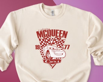 Lightning Mcqueen Sweatshirt, Disney Cars Shirt, Cars Theme Birthday Shirt, Disney Car Pixar Shirt, Cars Character, Disney Cars Land Hoodie