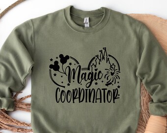 Disney Magic Coordinator Castle Sweatshirt, Disney Family Vacation Group Trip Shirt, Family Vacation, Disneyworld Shirt, Disney Magic Hoodie