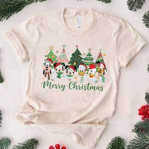 Mickey and Friend Christmas Shirts, Christmas Minnie Shirts, Disney Christmas 2024 Hoodie, Christmas Shirt, Disney Trip Tee, Disneyland Tee