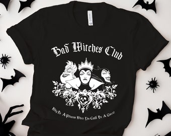 Bad Witches Club, Disney Halloween Villains Shirt, Maleficent Witch Shirt, Disney Halloween Party Shirt, Ursula Shirt, Evil Queen Shirt