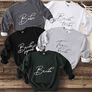 Team Braut Sweatshirts, Braut-Shirt, Braut-Kader-Shirts, Junggesellinnenabschied-Shirts, Bachelorette-Shirts, Brautparty-Shirt, Hochzeitsfeier-Hoodie