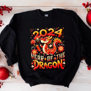 Year Of The Dragon Sweatshirt, Chinese New Year Sweatshirt, Chinese Dragon Sweater, Lunar New Year 2024 New Year Gift
