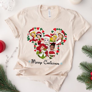Disney Prinzessin Weihnachten Shirts, Fröhliche Weihnachten Prinzessin Shirts, Disney Weihnachten Hoodie, Disney Weihnachten Prinzessin Shirts
