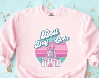 Best Day Ever Women's Sweatshirt, Mouse Theme Park Shirts, Women Unisex Family Shirts Kids Shirt, Women Mouse Castle Hoodie