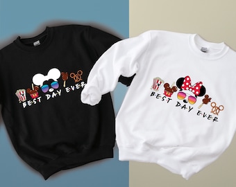 Best Day Ever Sweatshirt, Best Day Ever Couple Shirt, Disney Shirt, Couple Shirt, Mickey Mouse Shirt, Minnie Mouse Shirt, Disney Trip Hoodie