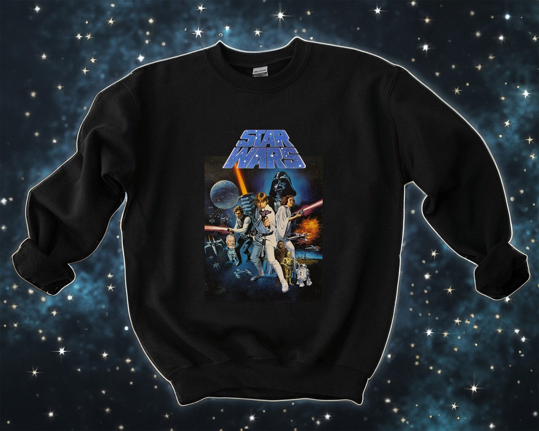 STAR WARS Star Wars Large Print Movie T-Shirt Men's M unclear Charcoal Vintage Second Hand