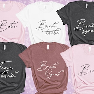 Team Bride Shirts, Bride Shirt, Bride Squad shirts, Hen Party Shirts, Bachelorette Tees, Bridal Party Shirt, Wedding Party shirt