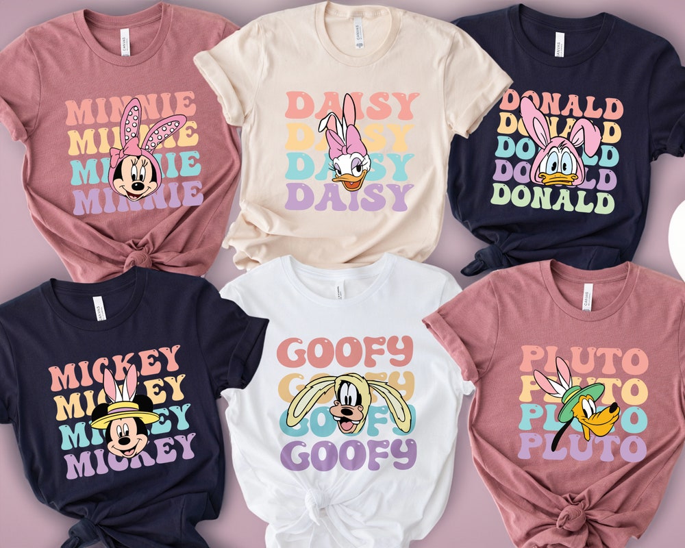 Disney Easter Shirt, Mickey And Friends Easter Matching Shirt, Mickey Easter Shirts, Minnie Easter Shirt, Donald Easter Shirt Teesummer