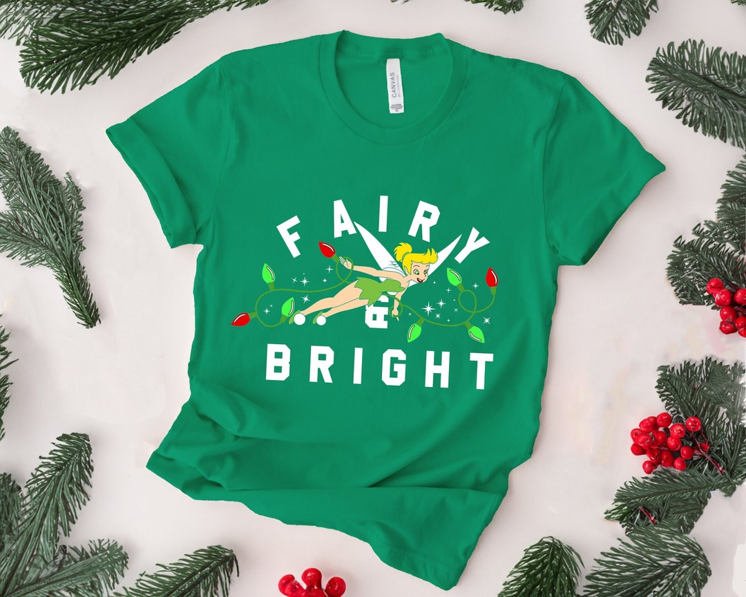 Fairy and Bright Cute Tinkerbell Disney Christmas Shirt, Mickey's Very