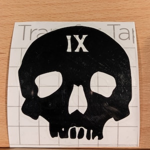 Ninth House Skull Decal