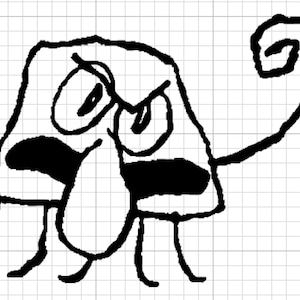 Doodlebob "Squidward" Doodle Vinyl Decal