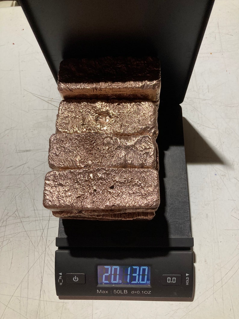 40 Bronze Ingots / Bronze Ingot/ Ingot / Bronze Bullion / Etsy