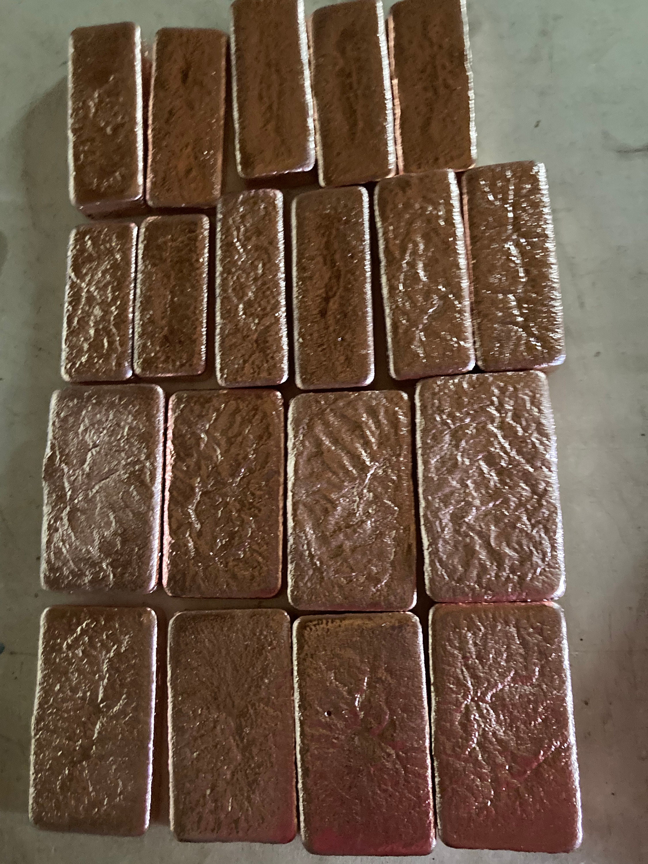 50 Lbs Copper Ingots / Copper Bullions / Copper Bars Etsy
