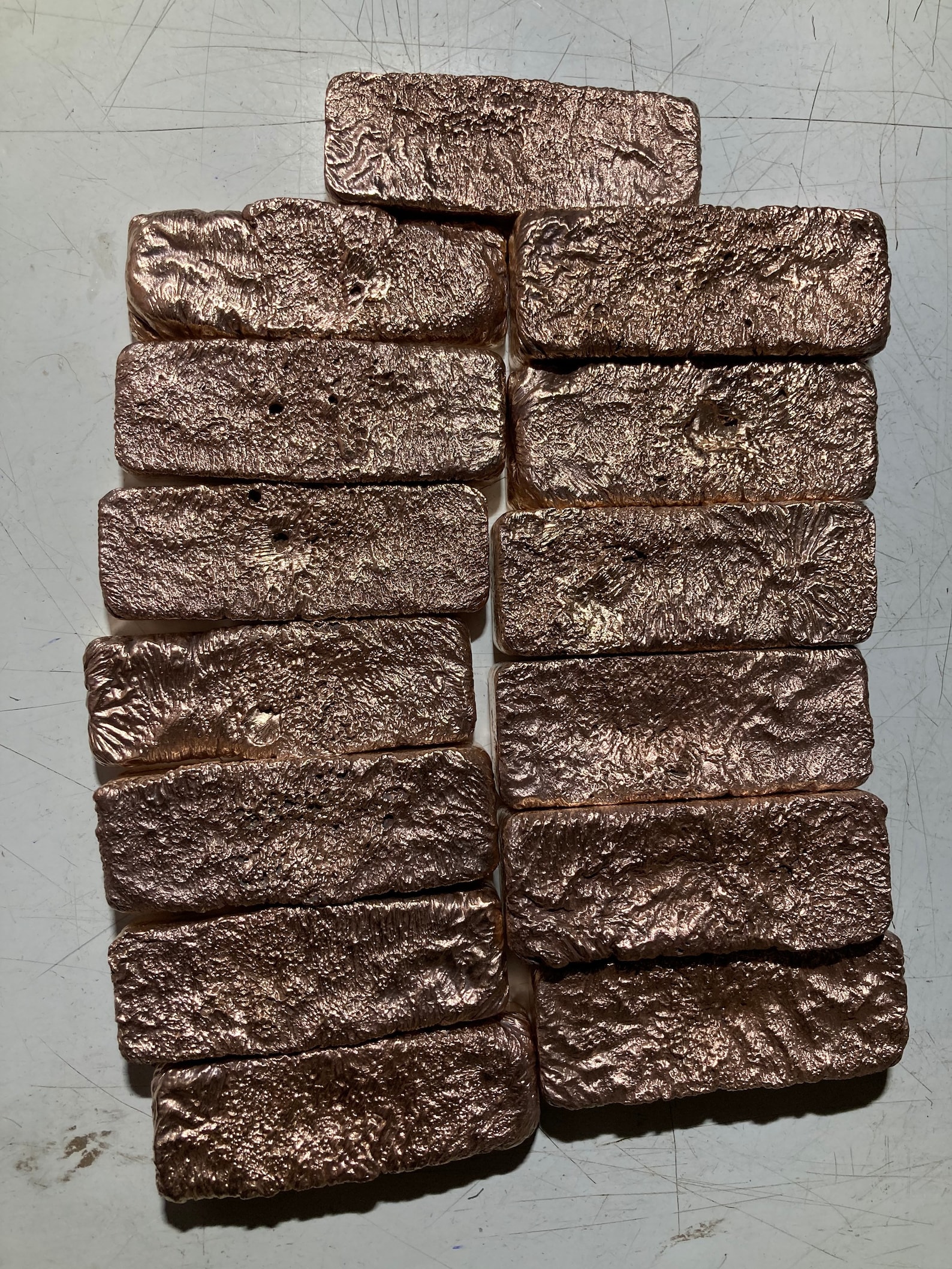 40 Bronze Ingots / Bronze Ingot/ Ingot / Bronze Bullion / Etsy