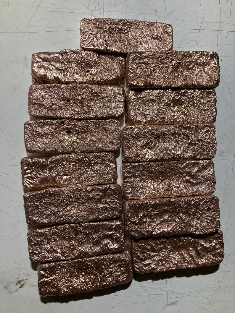 40 Bronze Ingots / Bronze Ingot/ Ingot / Bronze Bullion / Etsy