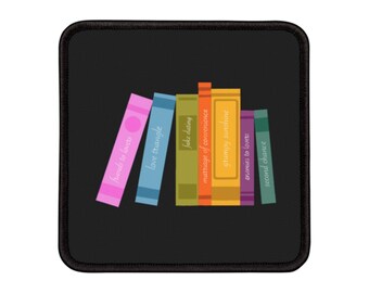 Parche termoadhesivo para amantes de los libros, insignia bordada para entusiastas de la literatura, parche para lectores de novela romántica, decoración para el rincón de lectura