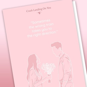 K-drama Grußkarte "Crash Landing On You" | Digitaler Download | Blanko Grußkarte | Kdramas Geschenk | K-Drama Karte