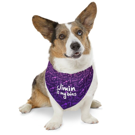 Corgi Pet Bandana - Purple Corgi Pet Bandana - Purple