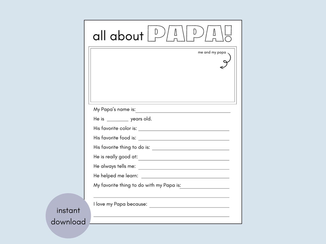 All About Papa Printable Grandparent 39 s - Il 1080xN.6070726870 Eyx5 