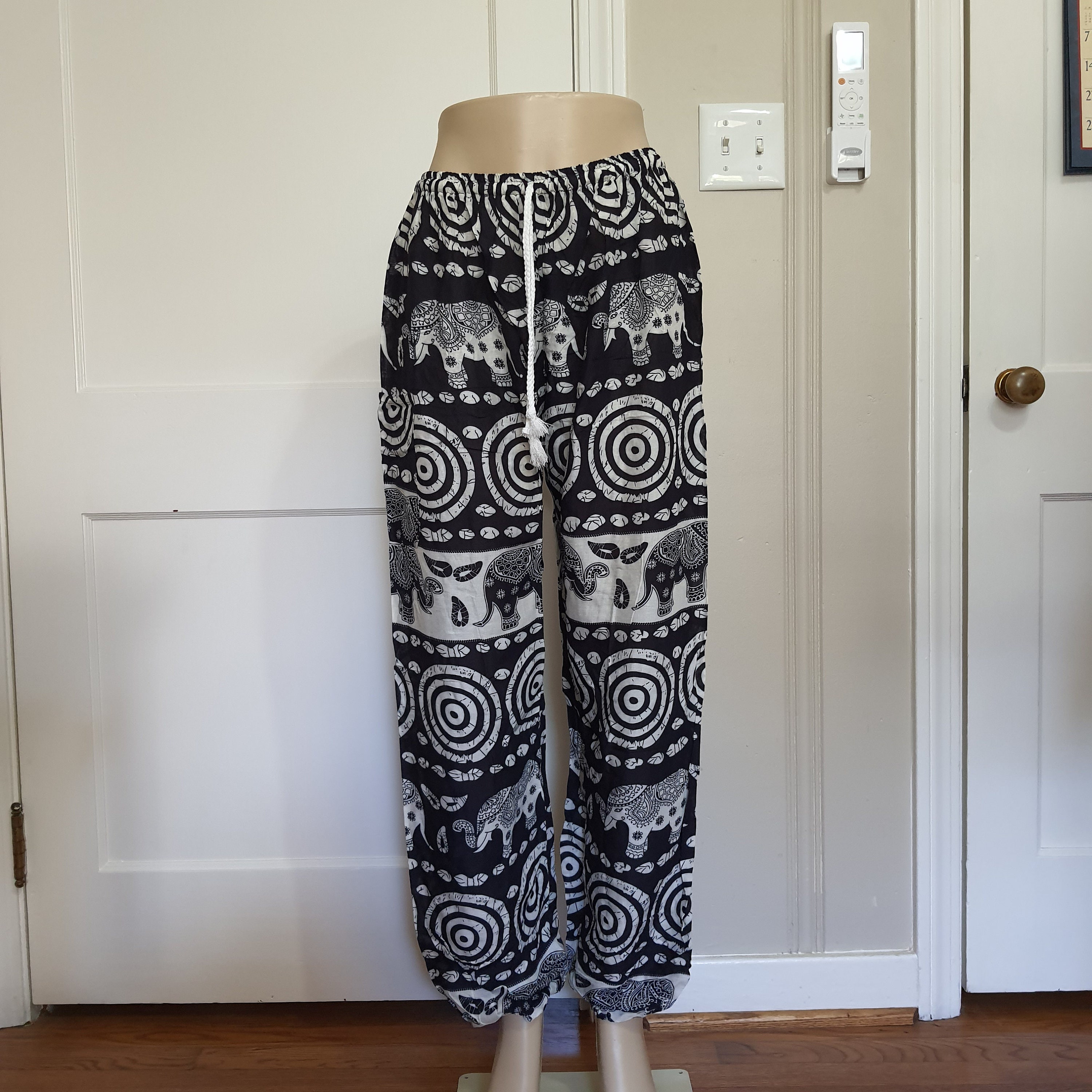 S-M Cute Cotton Harem Flowy Pants Super Comfy and Perfect for Everyday Soft  Elephant Pants 