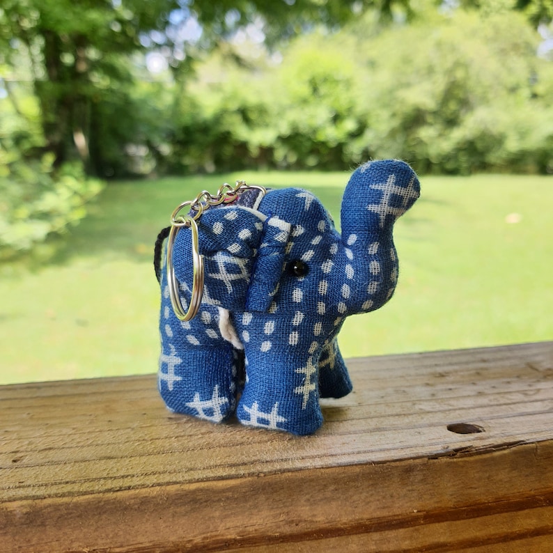 Handmade Cute Little Elephant Keychain Fabric Keychain Perfect Little