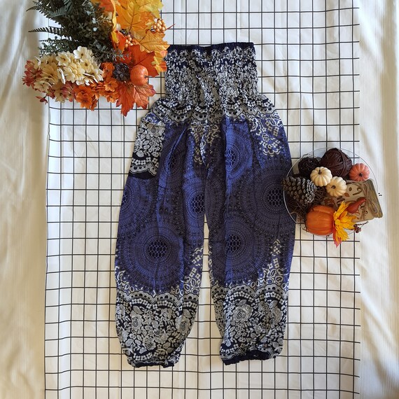 Comfy Harem Hippie Pants for Everyday Handmade Cotton Pants Fit S M Soft and Flowy Harem Pants for Unisex Etsy