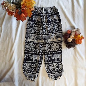 S-M cute cotton harem flowy pants | super comfy and perfect for Everyday | Soft Elephant Pants