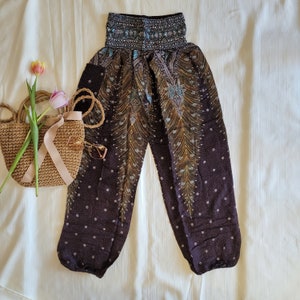 S-M Hippie Harem Pants | Cute and comfy Perfect for Summer | Flowy Cotton Hippie Pants in Boho Style More Colors