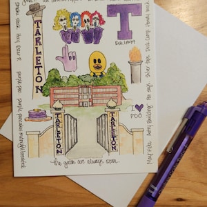 Tarleton State Greeting Card • Autry Building Watercolor • Tarleton Alumni Gift • Texas College Graduation Card • Stephenville Art Print