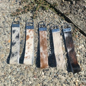 Genuine Cowhide Keychain Wristlet