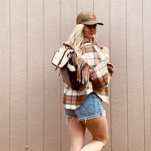 Cowhide Western Backpack