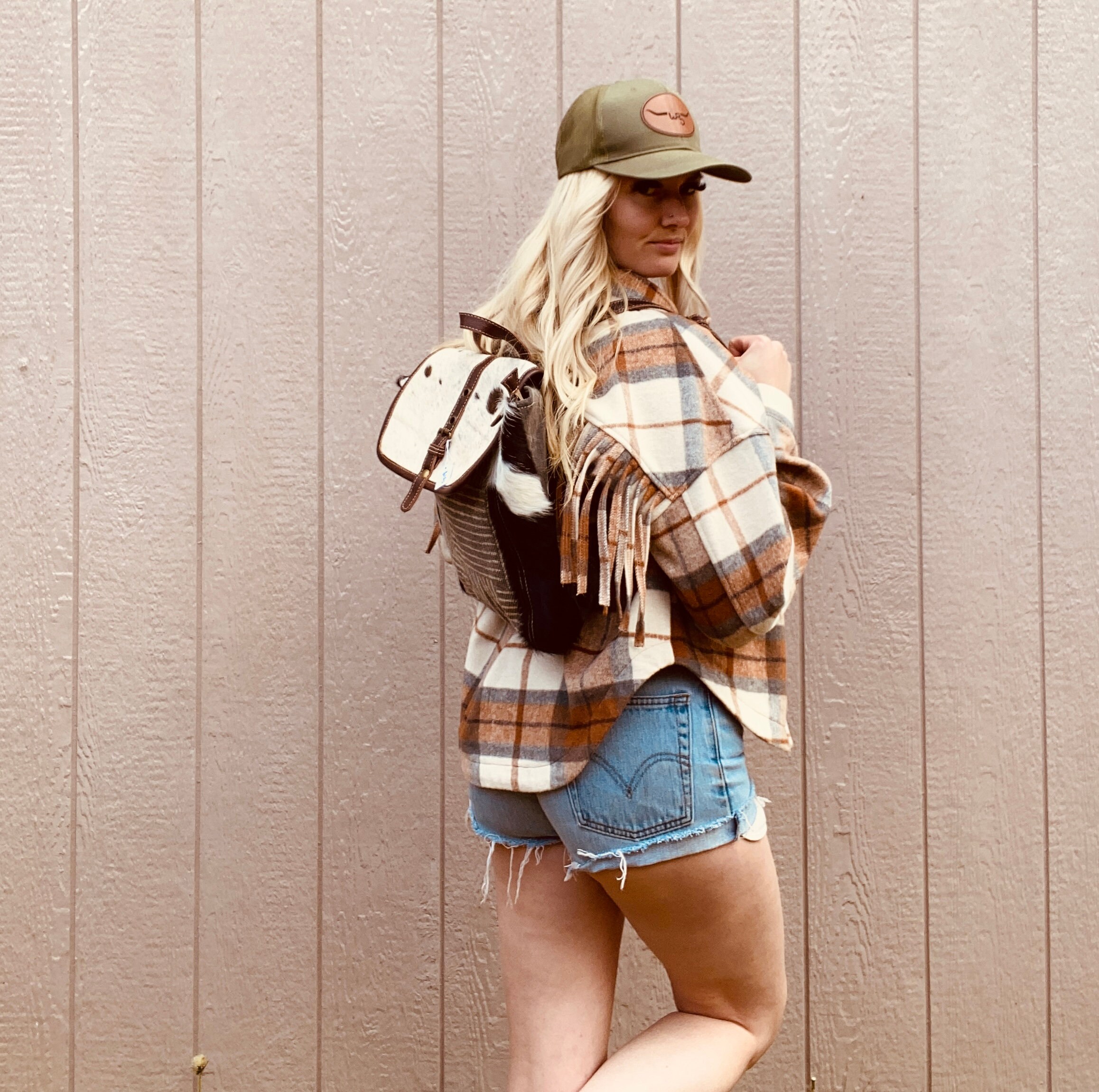 Myra Cowhide Backpack - Etsy