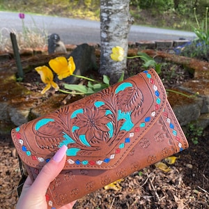 Tooled Leather Wallet